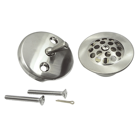 Made to Match Grid Tub Drain Kit, Satin Nickel