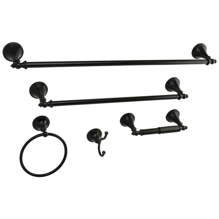 BAHK1612478ORB 5 Piece Naples Collection Towel Bar Bath Hardware Set, Oil Rubbed Bronze