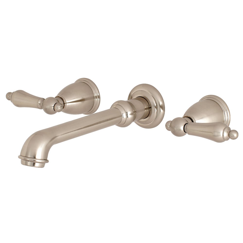 English Country English Country 2-Handle Wall Mount Roman Tub Faucet, Brushed Nickel -  FurnOrama, FU3012344