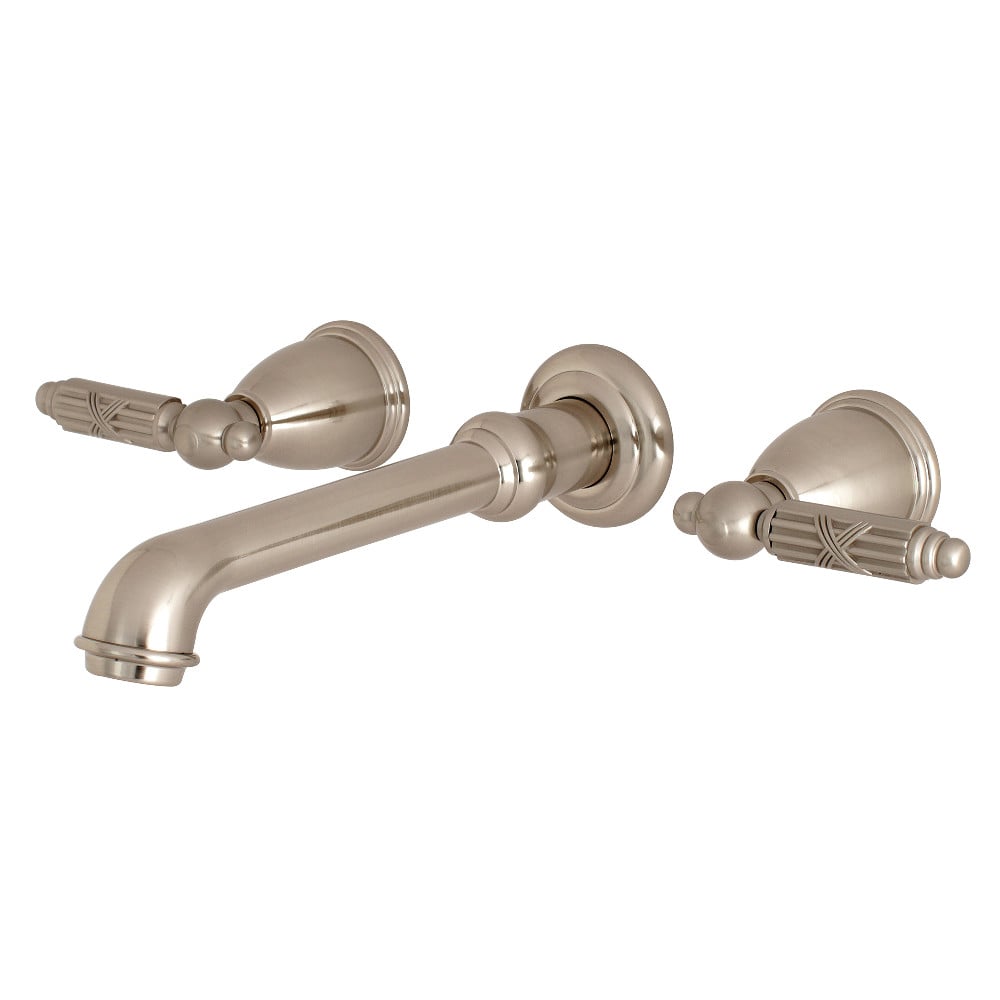 Georgian 2-Handle Wall Mount Roman Tub Faucet - Brushed Nickel -  FurnOrama, FU3022018