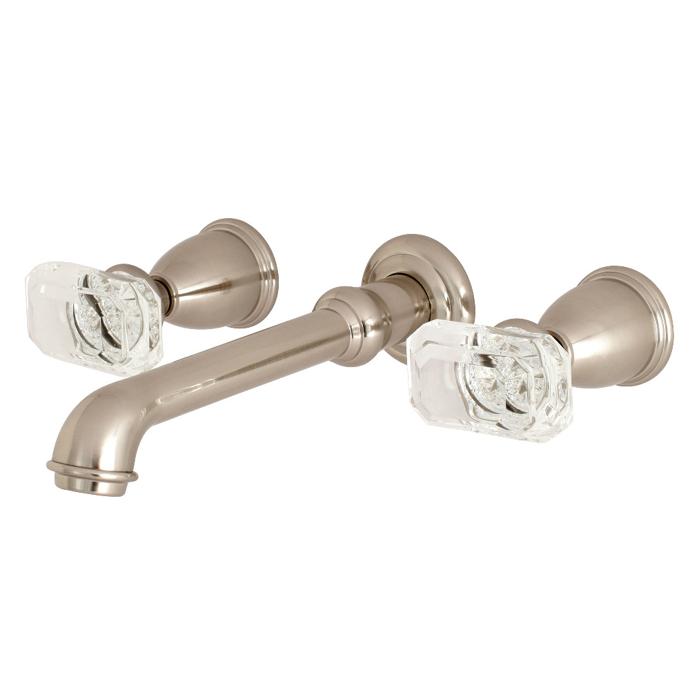 Krystal Onyx Krystal Onyx 2-Handle Wall Mount Roman Tub Faucet, Brushed Nickel -  FurnOrama, FU3011717