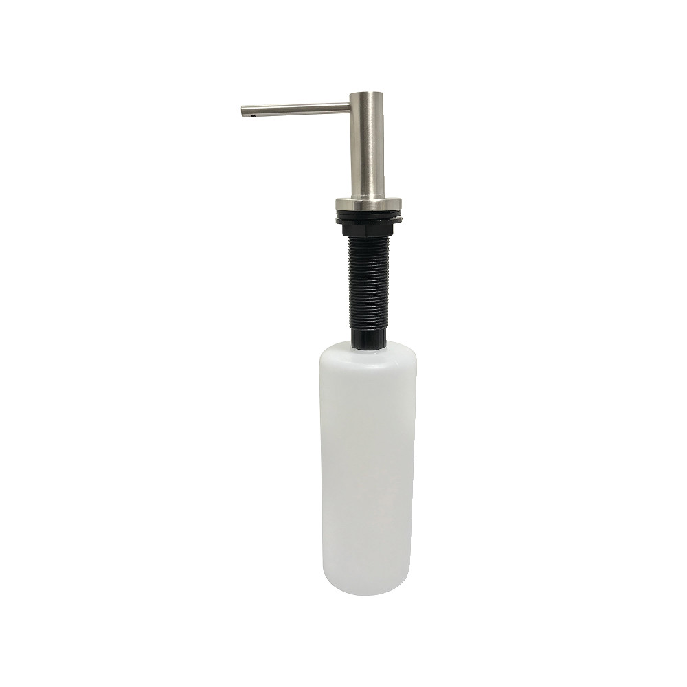 17 oz Elinvar Soap Dispenser with Straight Nozzle, Brushed Nickel