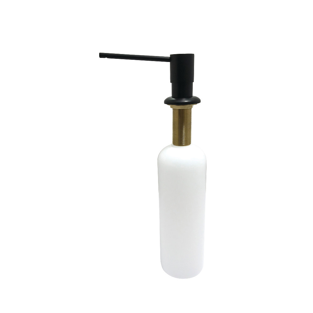 17 oz Naples Soap Dispenser with Straight Nozzle, Matte Black