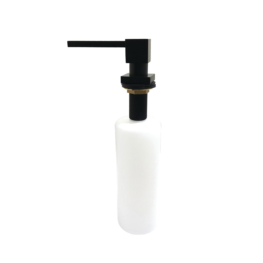 17 oz Claremont Soap Dispenser with Straight Nozzle, Matte Black