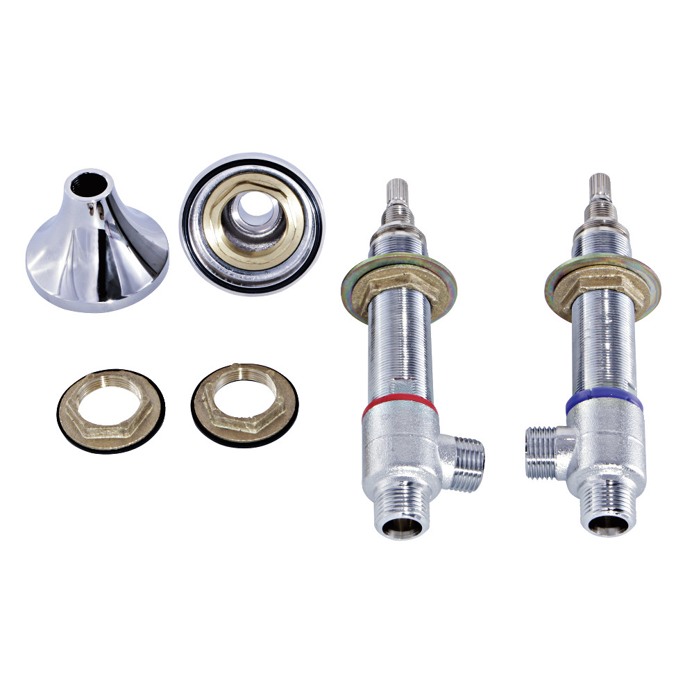 Essex Hot & Cold Valve Included Handle Base Nut Washer, Polished Chrome