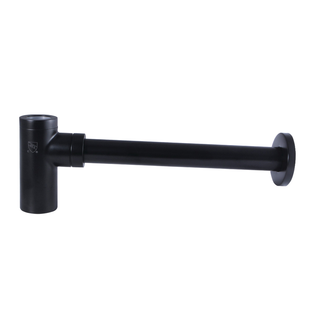 DD8100 Trimscape Bottle-Trap Brass Round Siphon, Matte Black