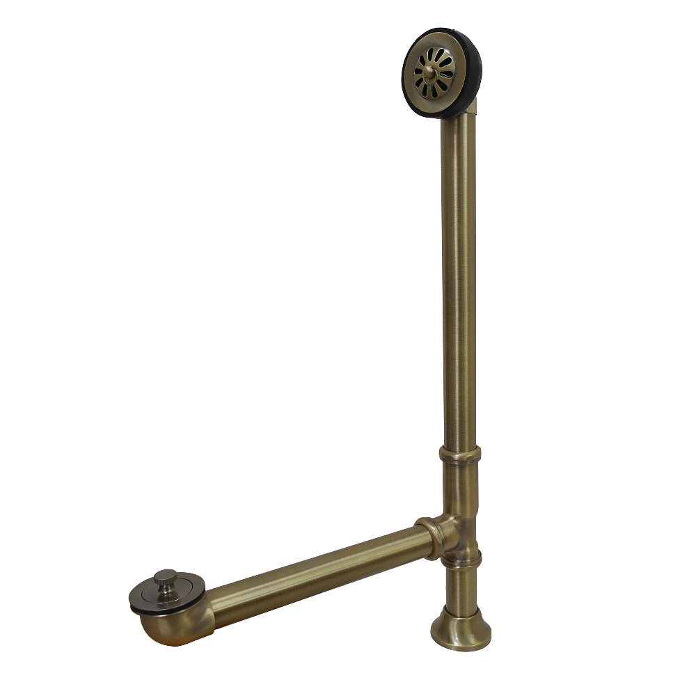 CC2083 Clawfoot Tub Waste & Overflow Drain  Antique Brass