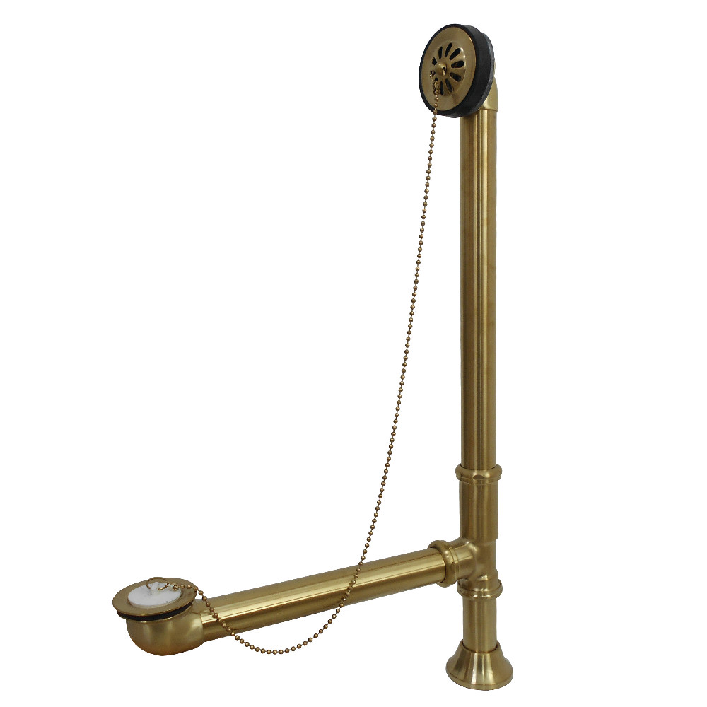 Clawfoot Tub Waste  Overflow Drain - Brushed Brass