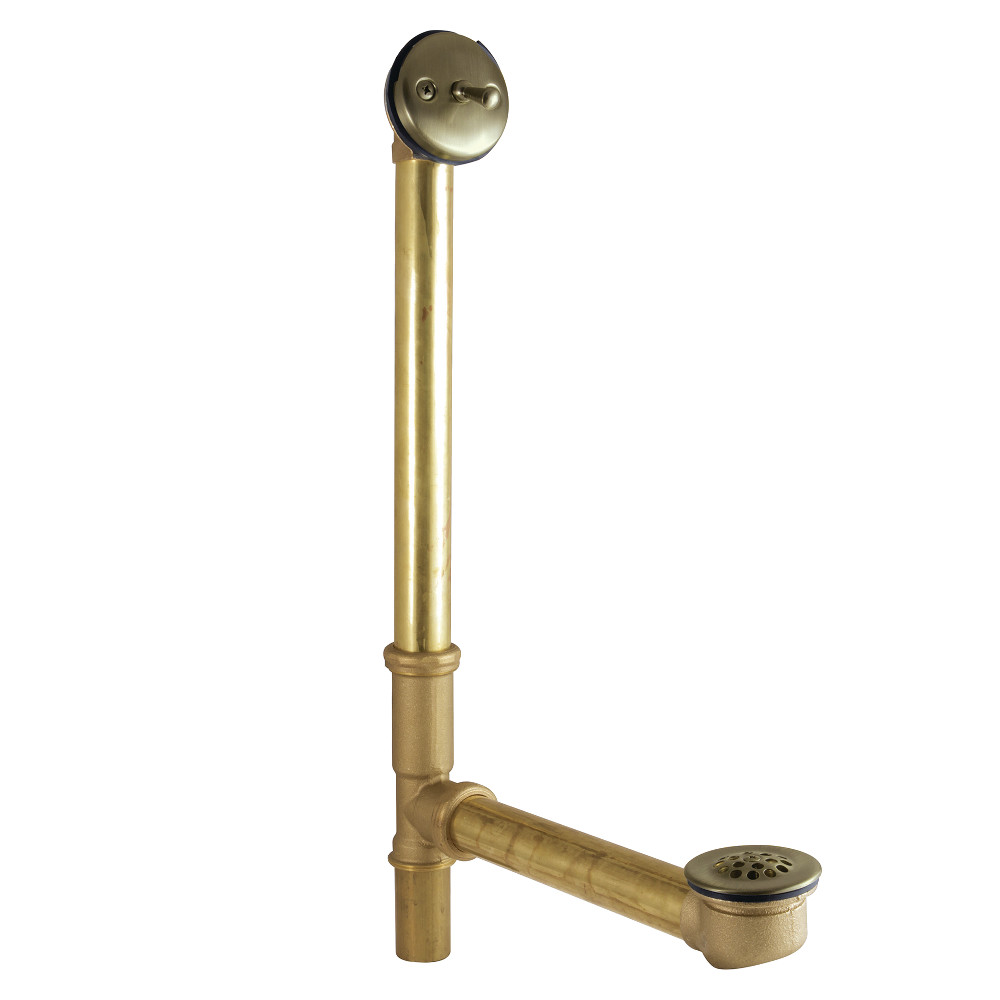 16" Trip Lever Waste and Overflow Drain  Antique Brass