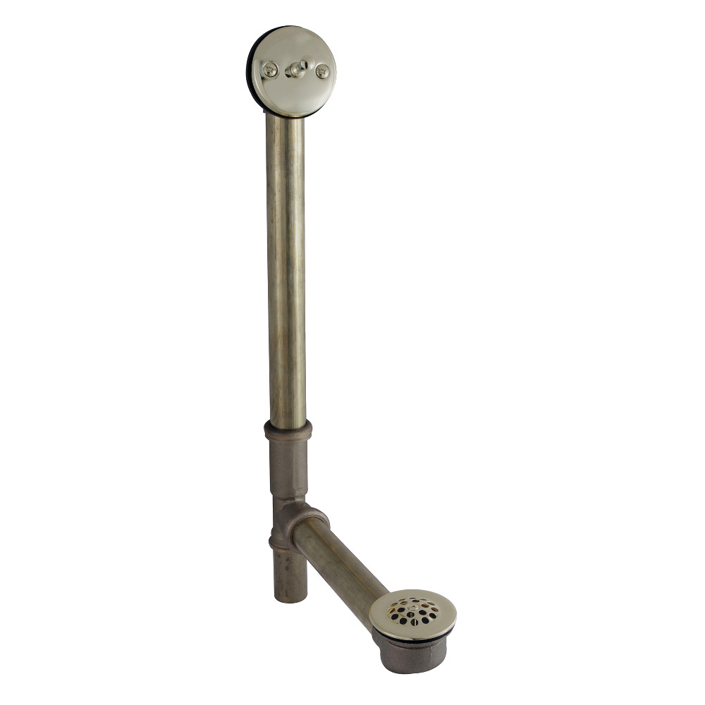 16 in. Made To Match Trip Lever Waste & Overflow Drain, Polished Nickel