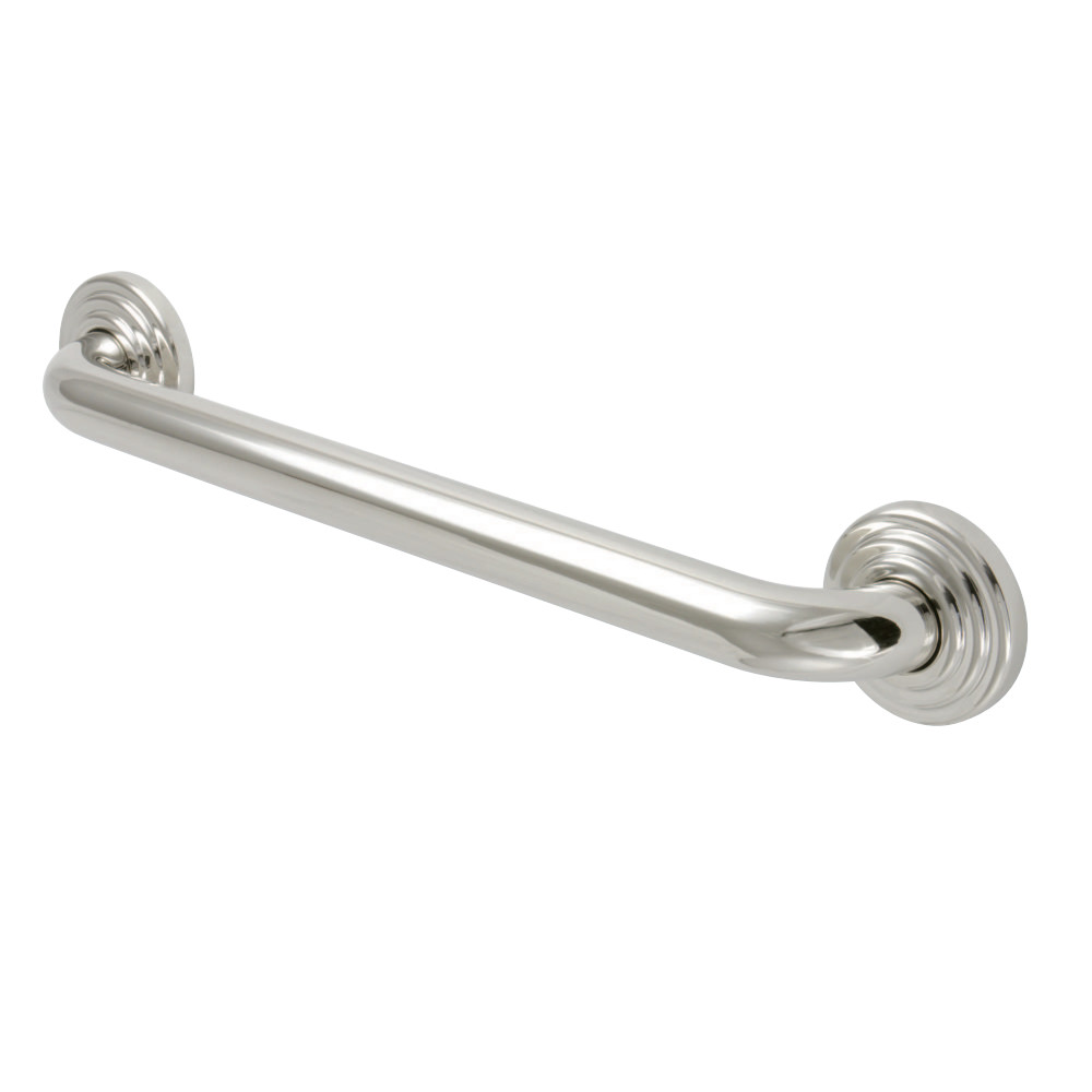 16 in. Restoration Decorative Grab Bar, Polished Nickel