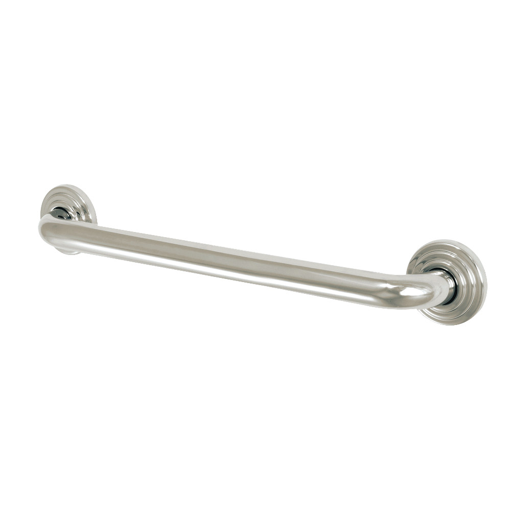 18 in. Restoration Decorative Grab Bar, Polished Nickel