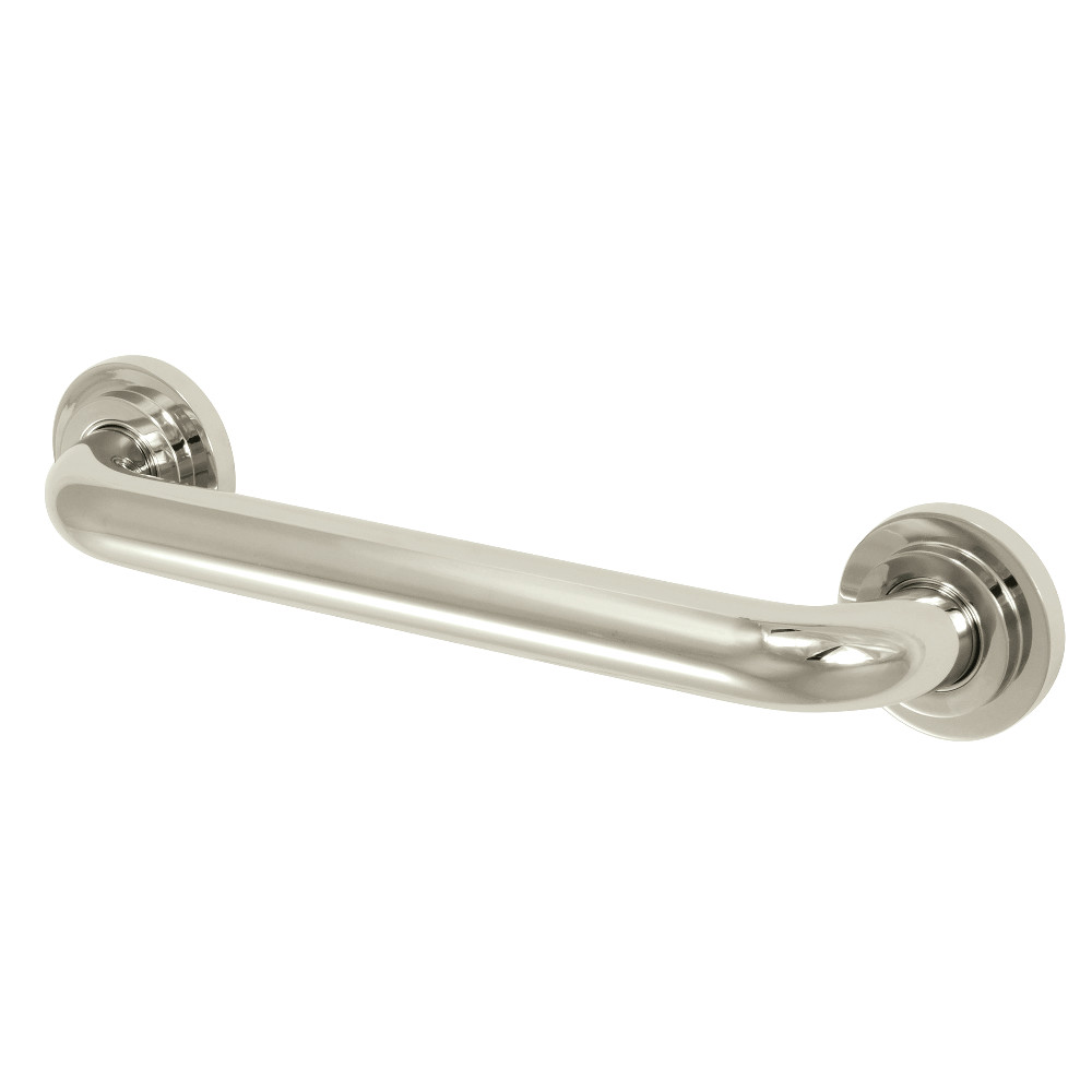 12 in. Manhattan Decorative Grab Bar, Polished Nickel