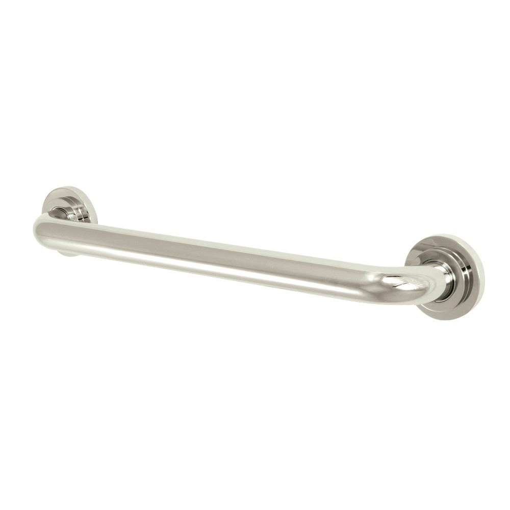 18 in. Manhattan Decorative Grab Bar, Polished Nickel