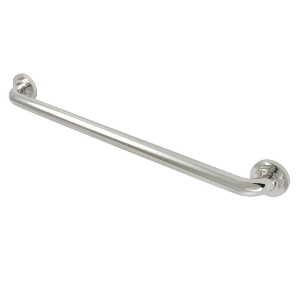 24 in. Manhattan Decorative Grab Bar, Polished Nickel