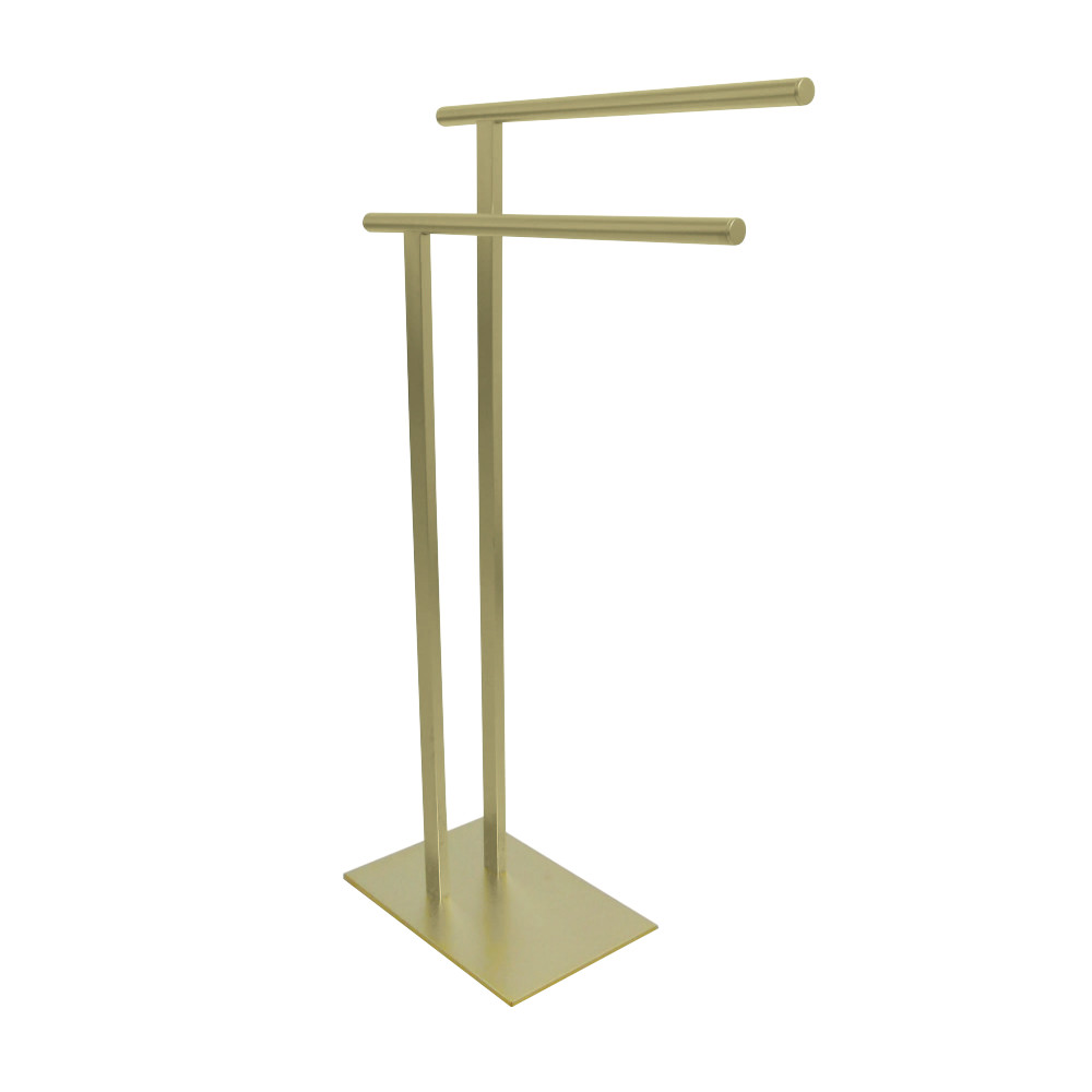 Brass SCC6037 Freestanding Double Towel Rack  Brushed Brass