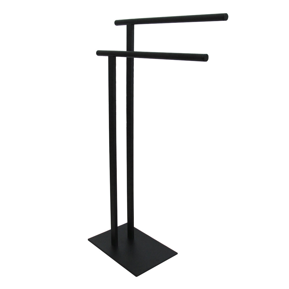 SCC6030 Freestanding Double Towel Rack, Matte Black