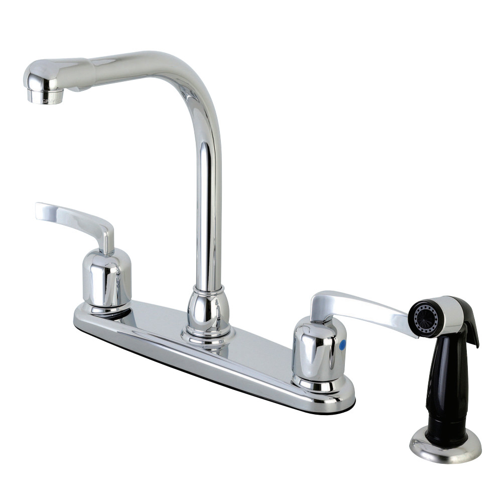FB751EFL Centerset Kitchen Faucet, Polished Chrome - 16.7 x 16.11 x 2.62 in -  Kingston Brass