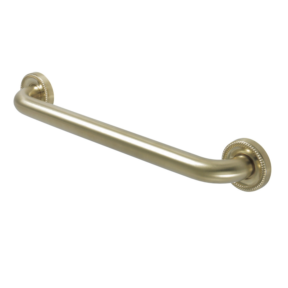 Contemporary Grab Bar, 18-13/16" L, Brass, Brushed Brass