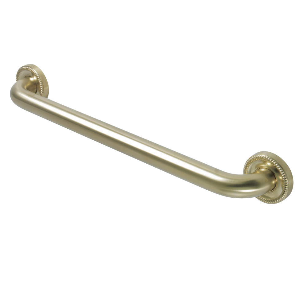 Contemporary Grab Bar, 20-13/16" L, Brass, Brushed Brass