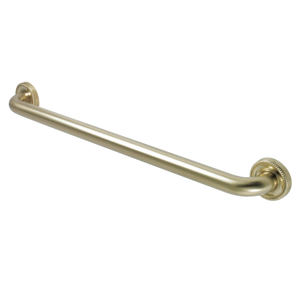 Contemporary Grab Bar, 26-13/16" L, Brass, Brushed Brass