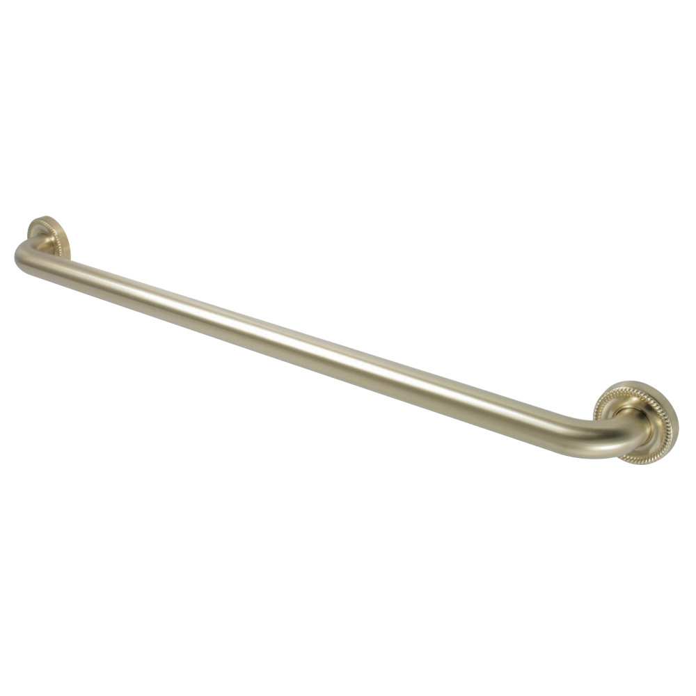 Contemporary Grab Bar, 32-13/16" L, Brass, Brushed Brass