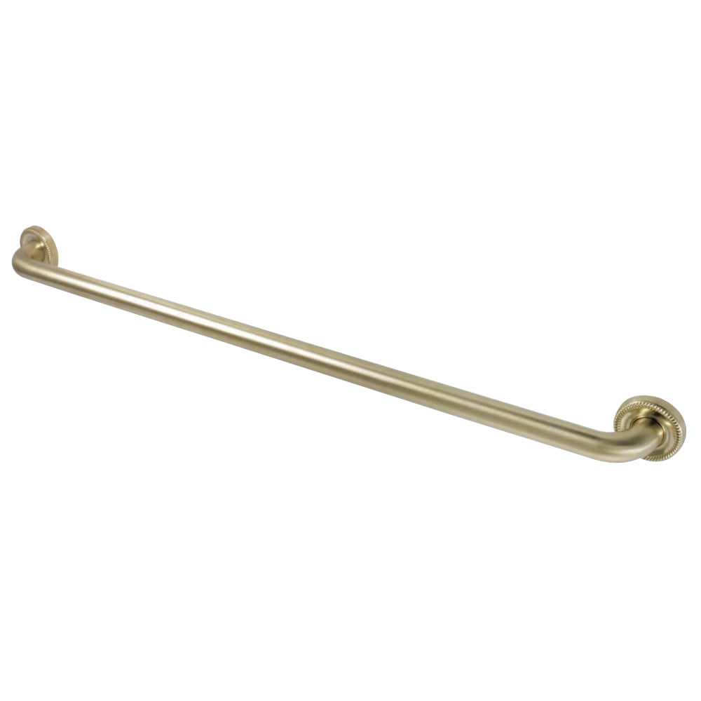 Contemporary Grab Bar, 38-13/16" L, Brass, Brushed Brass