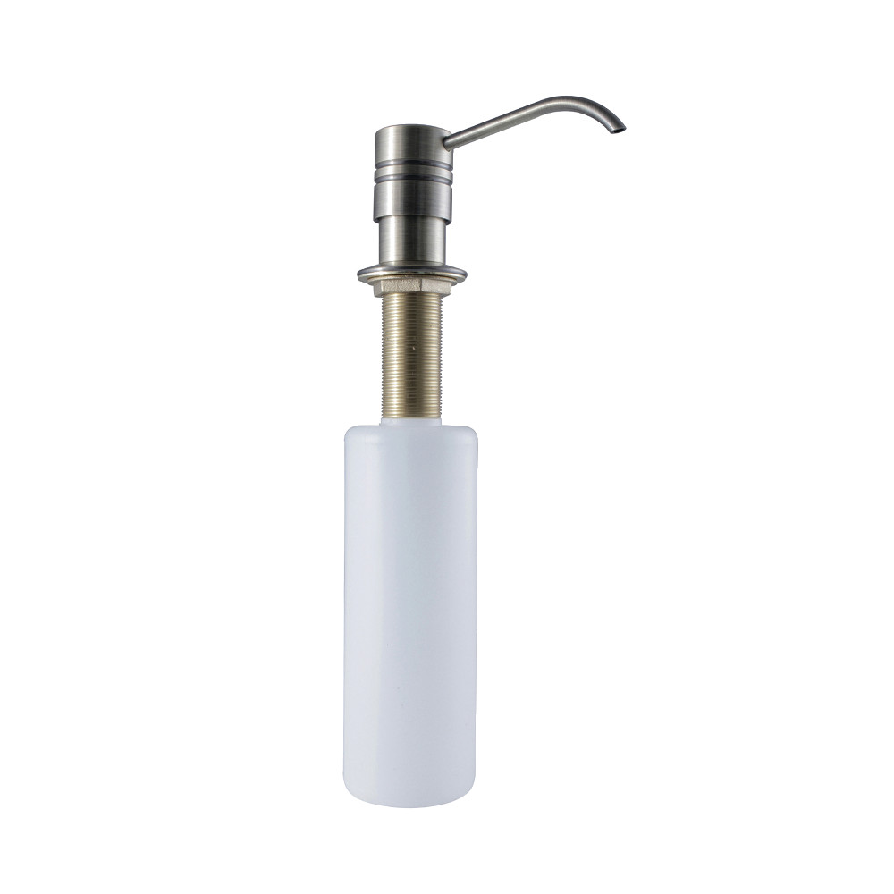 Straight Nozzle Metal Soap Dispenser Antique Brass