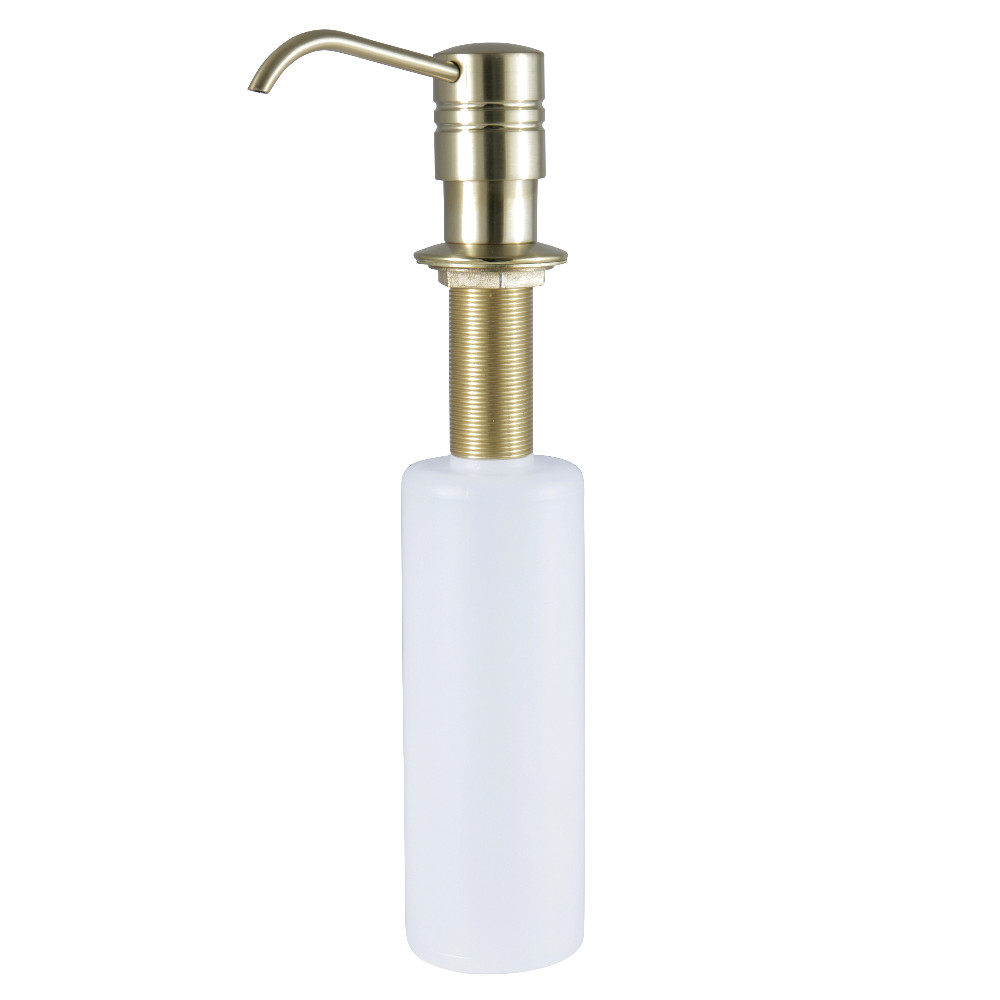 SD2617 Straight Nozzle Metal Soap Dispenser  Brushed Brass