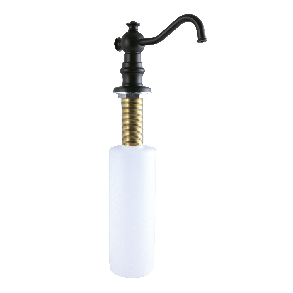 Curved Nozzle Metal Soap & Lotion Dispenser Matte Black