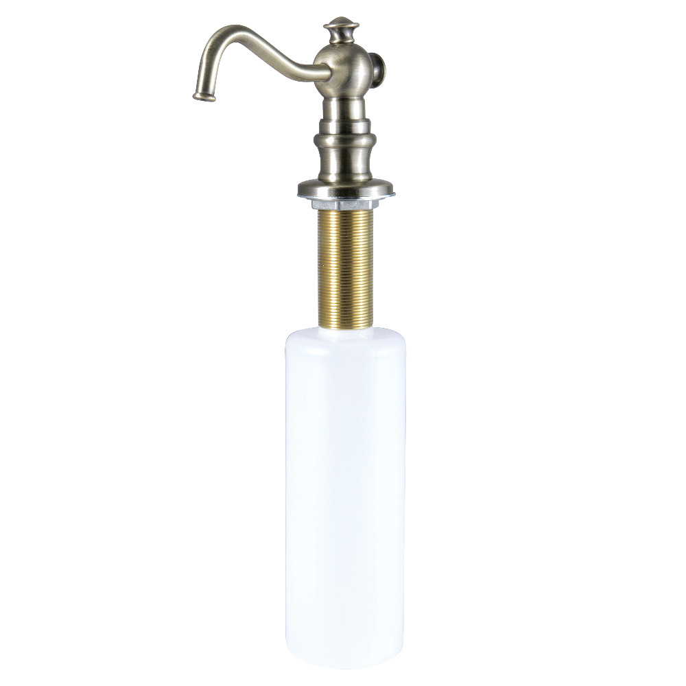 SD7603 Curved Nozzle Metal Soap Dispenser  Antique Brass