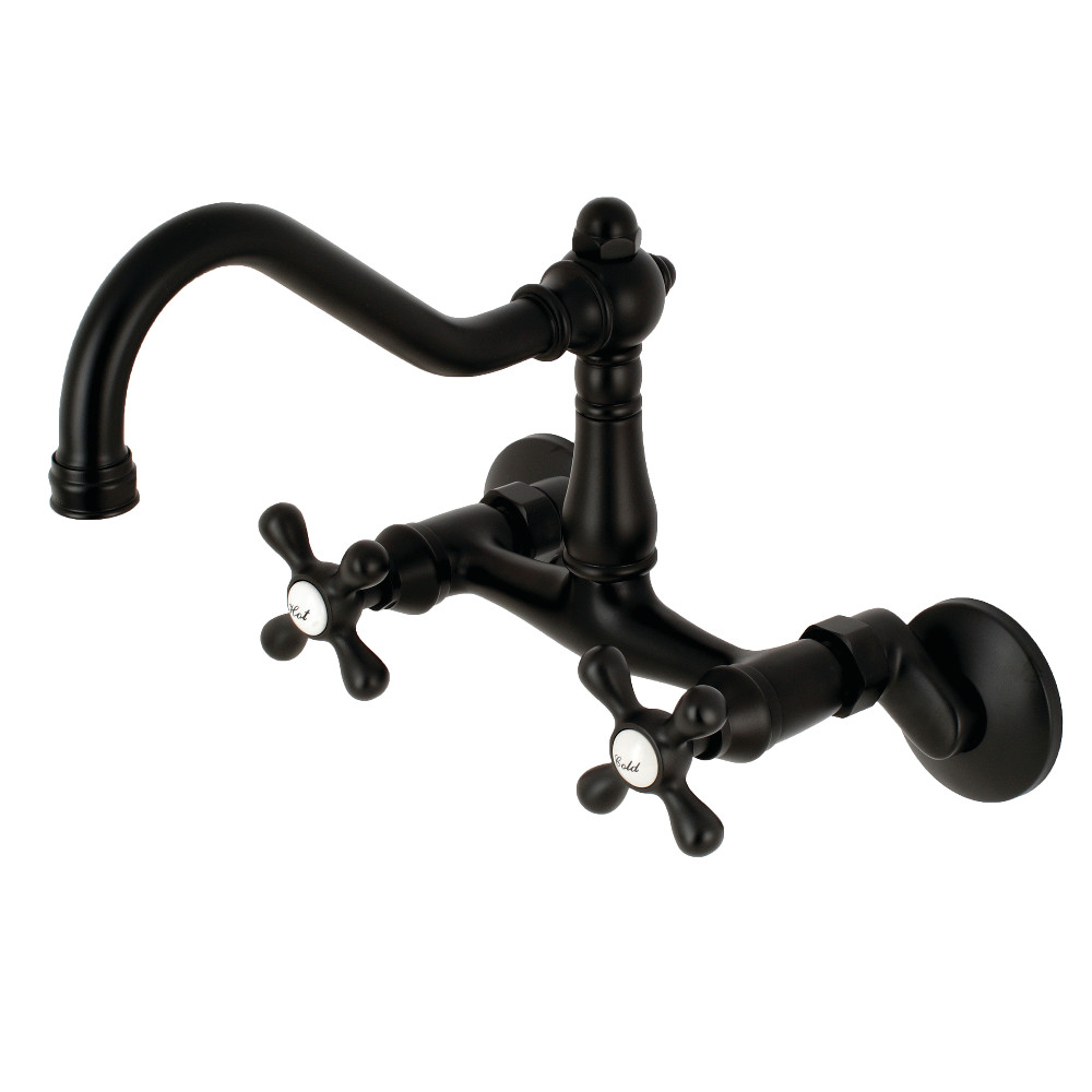 Picture of Kingston Brass KS3220AX Vintage Wall Mount Kitchen Faucet, Vintage Brass - 13.48 x 9.9 x 3.34 in.