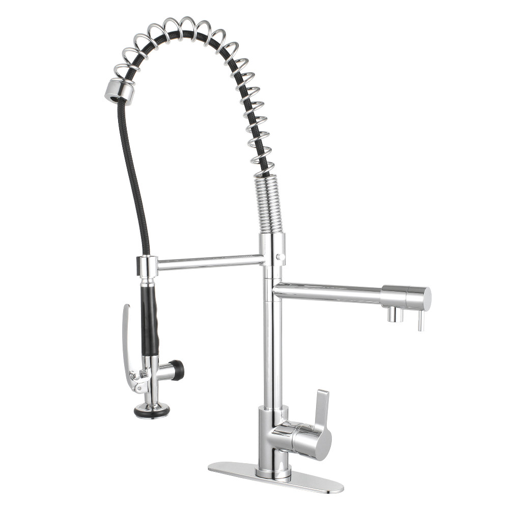 Picture of Gourmetier LS8501CTL Continental Single-Handle Pre-Rinse Kitchen Faucet&#44; Polished Chrome - 8 x 9.81 x 28.25 in.