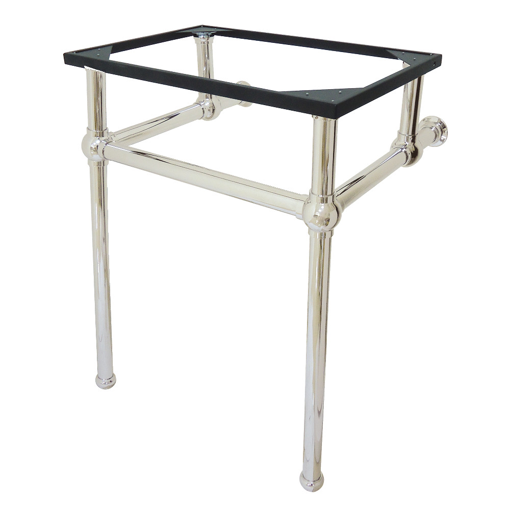 Picture of Fauceture VBH282033PN Console Sink Holder with Brass Pedestal, Polished Nickel - 20.38 x 24 x 33.25 in.
