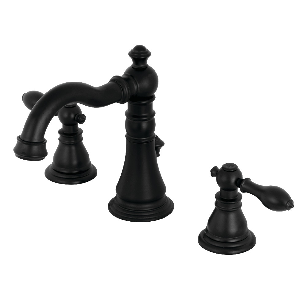8 in. Widespread Lavatory Faucet, Matte Black