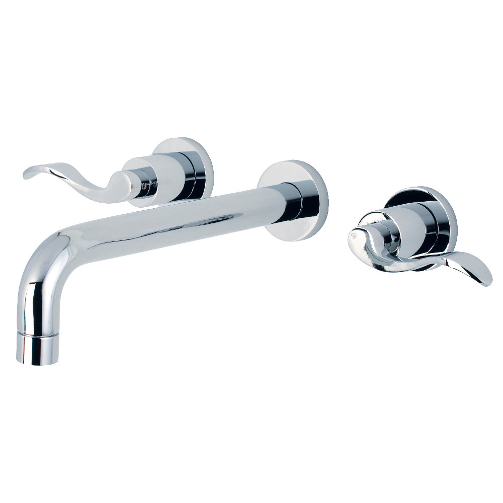 Nu Wave 2-Handle Wall Mount Roman Tub Faucet, Polished Chrome - 10 x 8 x 2.75 in -  FurnOrama, FU3015354