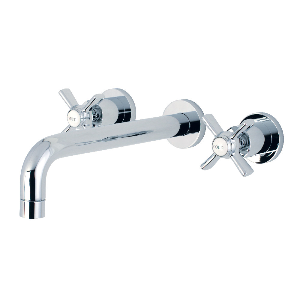 Millennium 2-Handle Wall Mount Roman Tub Faucet, Polished Chrome - 10 x 8 x 2.75 in -  FurnOrama, FU3018631