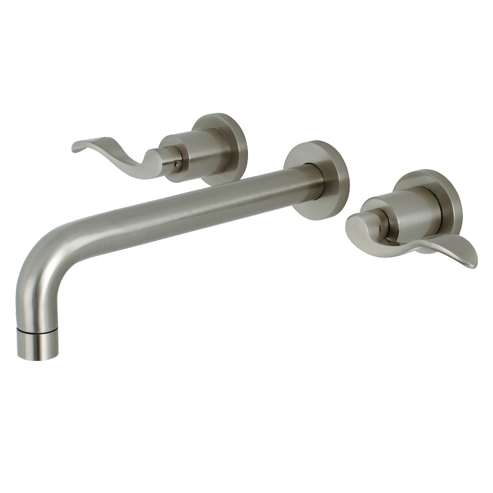 Nu Wave 2-Handle Wall Mount Roman Tub Faucet, Brushed Nickel - 10 x 8 x 2.75 in -  FurnOrama, FU3565398