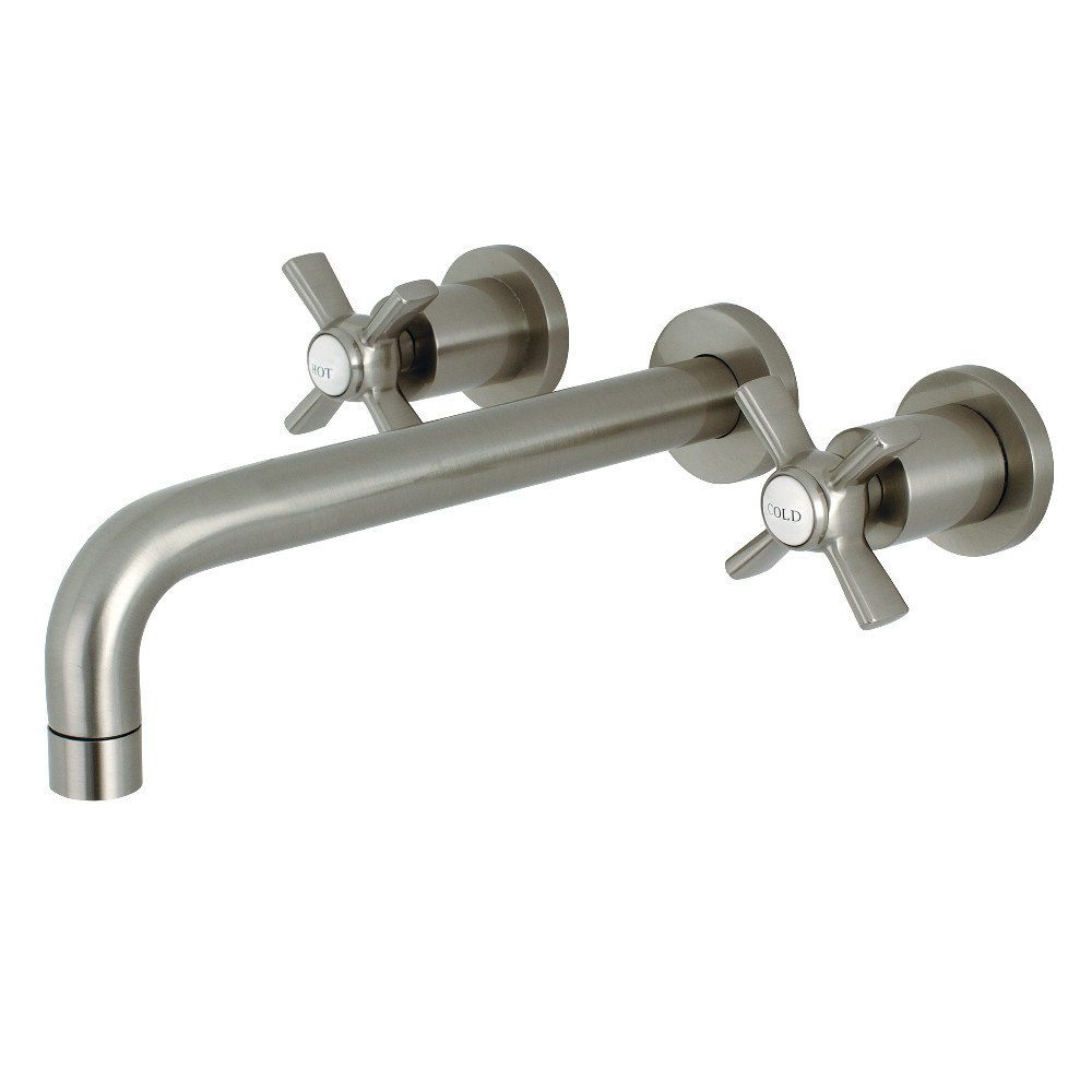 Millennium 2-Handle Wall Mount Roman Tub Faucet, Brushed Nickel - 10 x 8 x 2.75 in -  FurnOrama, FU3564985