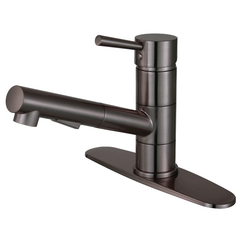 Picture of Gourmetier LS8405DL Modern Concord Single-Handle Kitchen Faucet with Pull-Out Sprayer - Oil Rubbed Bronze