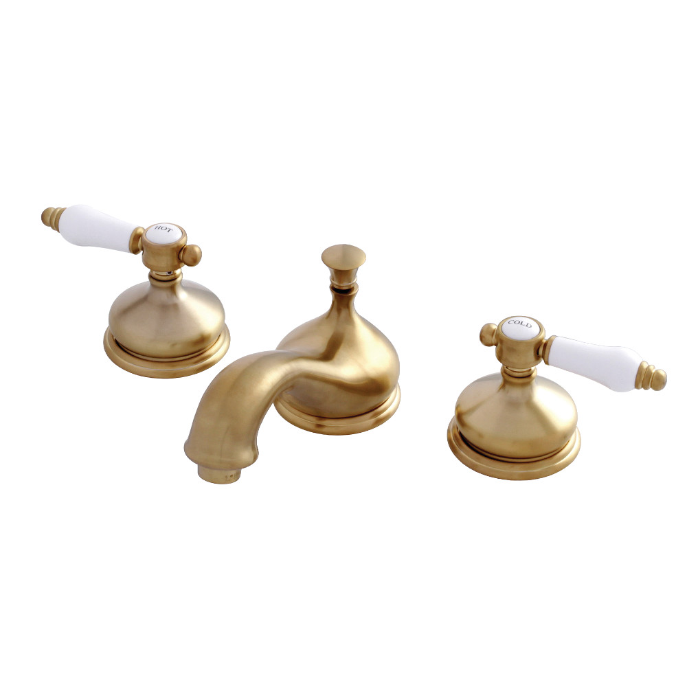 Picture of Kingston Brass KS1167BPL 8 in. Widespread Bathroom Faucet  Brushed Brass