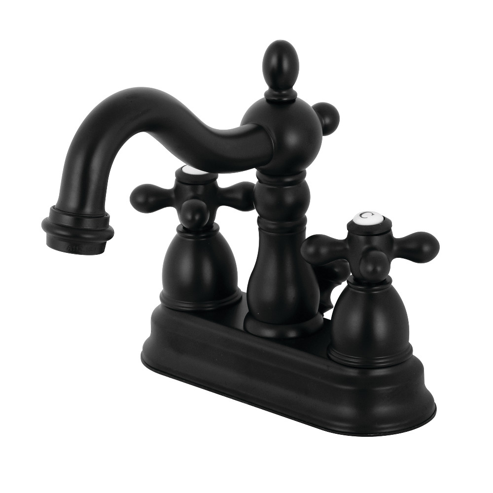 Picture of Kingston Brass KB1600AX Traditional 4 in. Centerset Lavatory Faucet - Matte Black