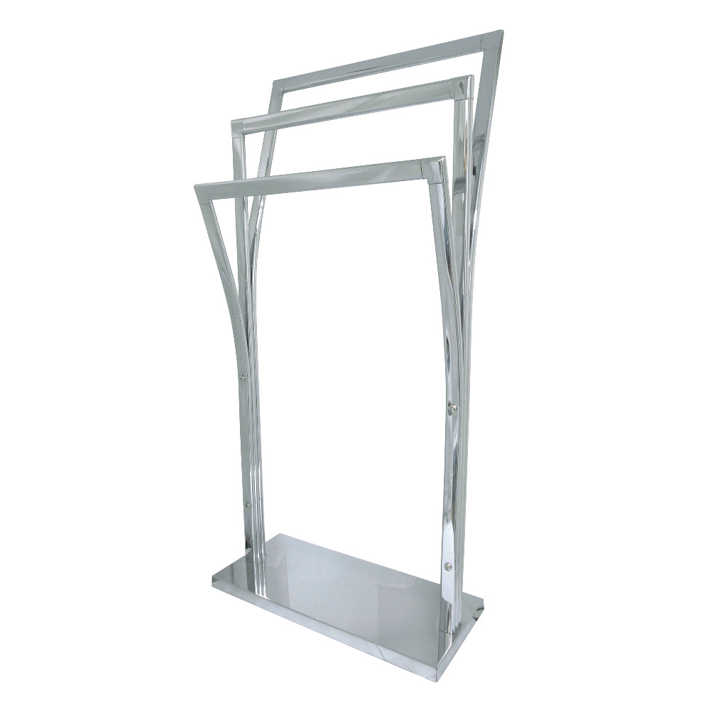 SCC3301 Modern Edenscape Pedestal Y-Style Towel Rack - Polished Chrome