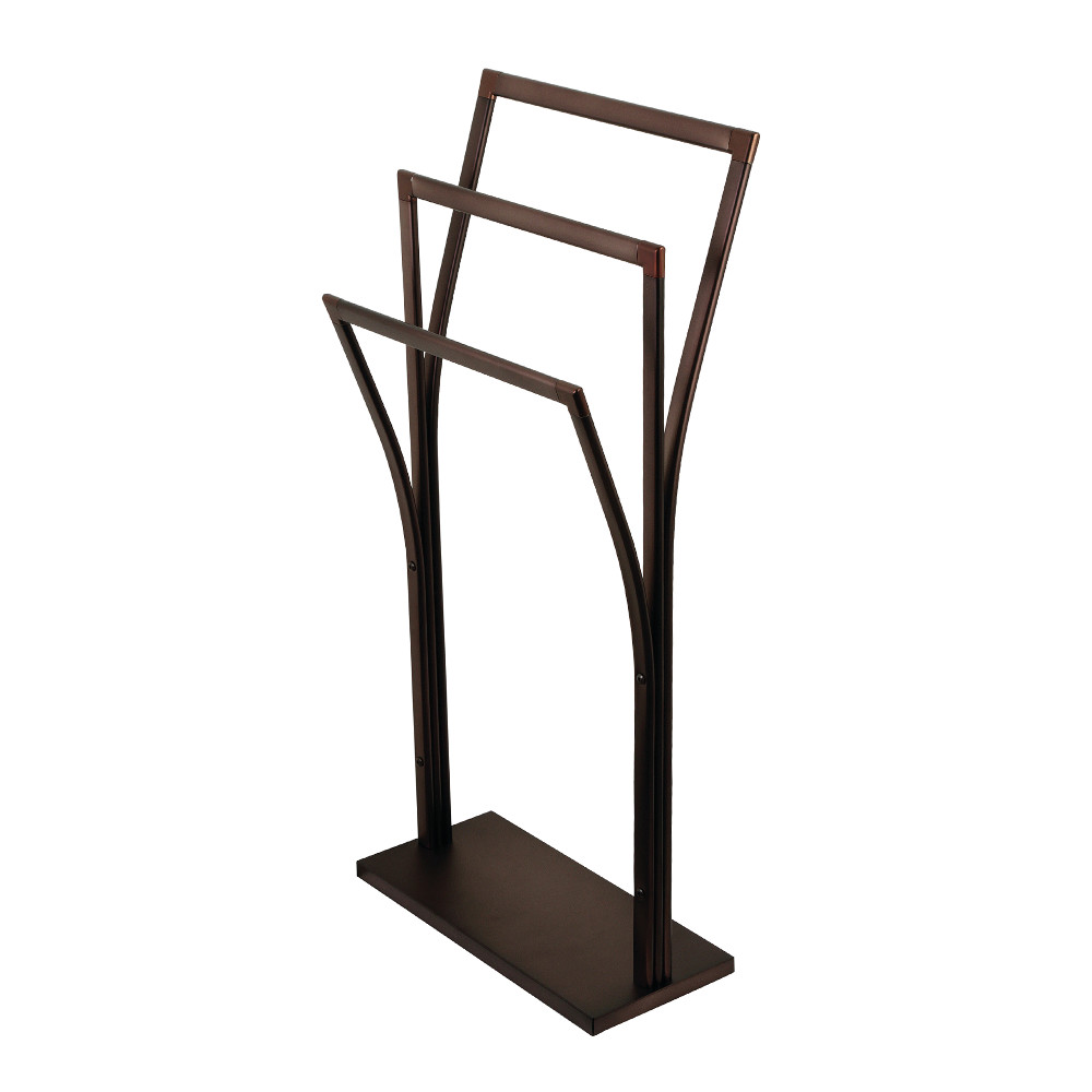 Modern Edenscape Pedestal Y-Style Towel Rack - Oil Rubbed Bronze -  FurnOrama, FU2441422