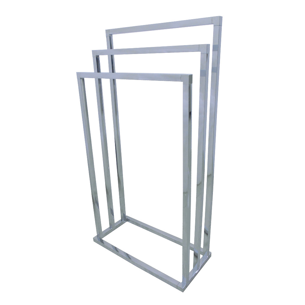 SCC8331 Modern Edenscape 3-Tier Pedestal Towel Rack - Polished Chrome