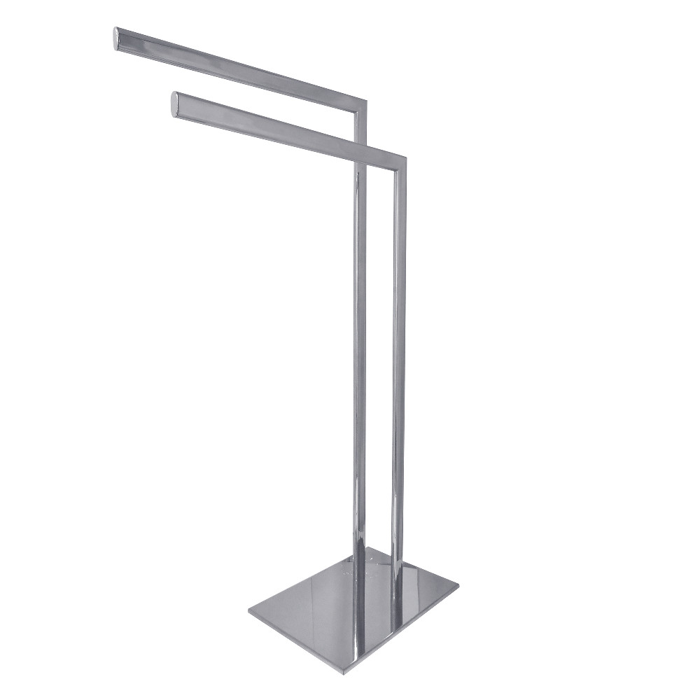 SCC3091 Modern Edenscape Pedestal Dual Towel Rack - Polished Chrome