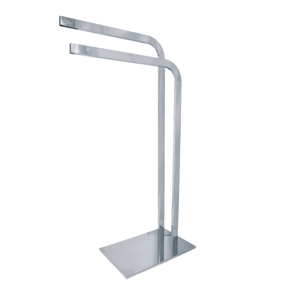SCC8001 Modern Edenscape Pedestal Dual Towel Rack - Polished Chrome