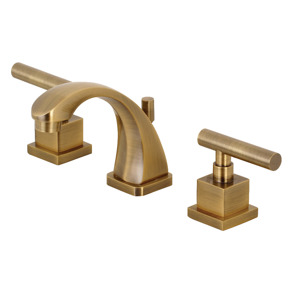 Picture of Kingston Brass KS4943CQL Claremont 8" Widespread Bathroom Faucet  Antique Brass