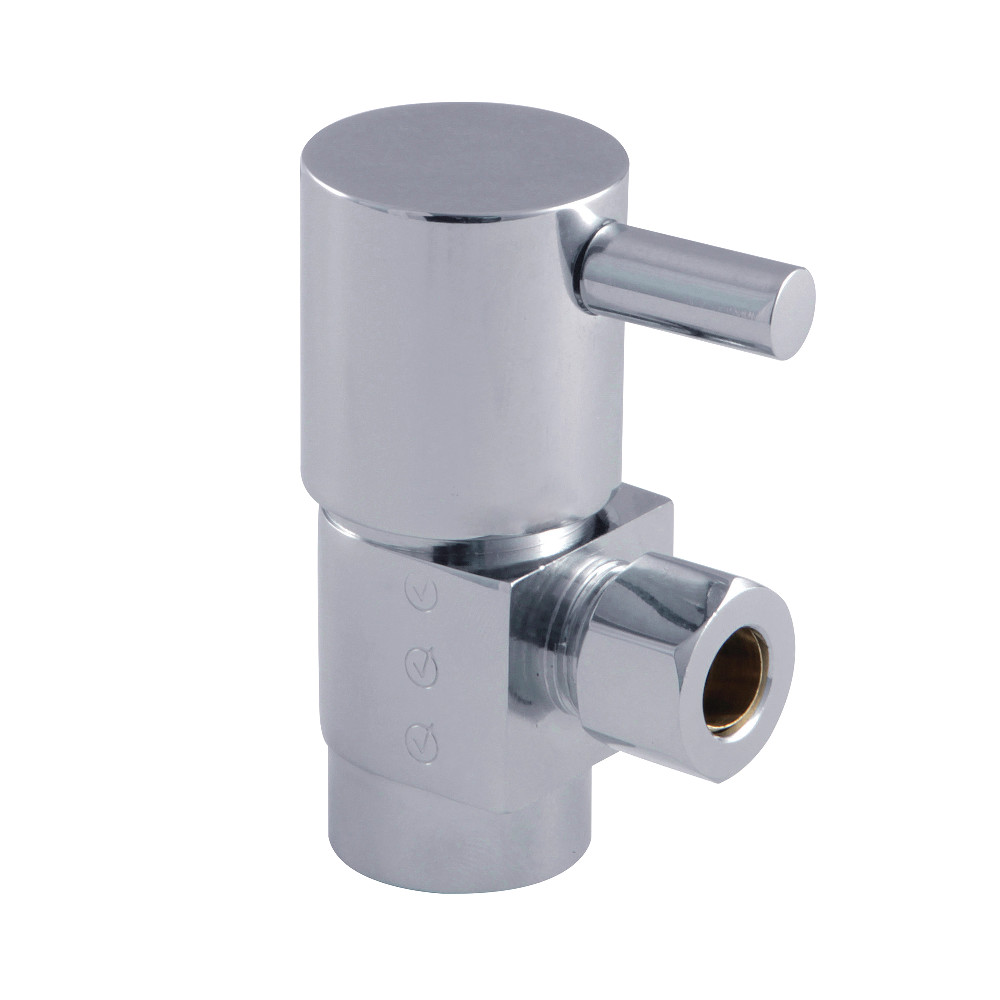 CD43301DL Traditional 0.5 IPS x 0.38 in. O.D. Anti-Seize Quarter Turn Angle Stop - Polished Chrome