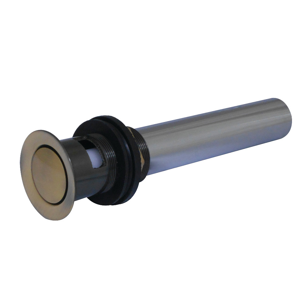 Brass, Bathroom Sink Drain, Push Pop-Up Drain with Overflow